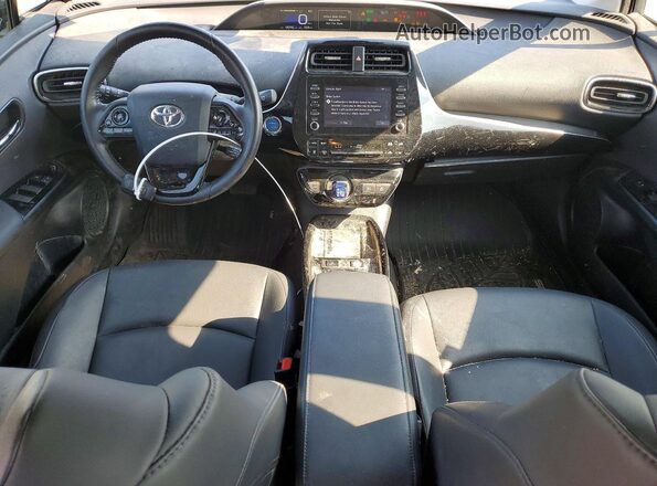 JTDL9RFU9L3021028 2020 TOYOTA PRIUS Gray Dashboard view