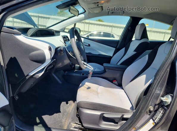 JTDL9RFU9L3021255 2020 TOYOTA PRIUS Gray წინა სალონის ხედი