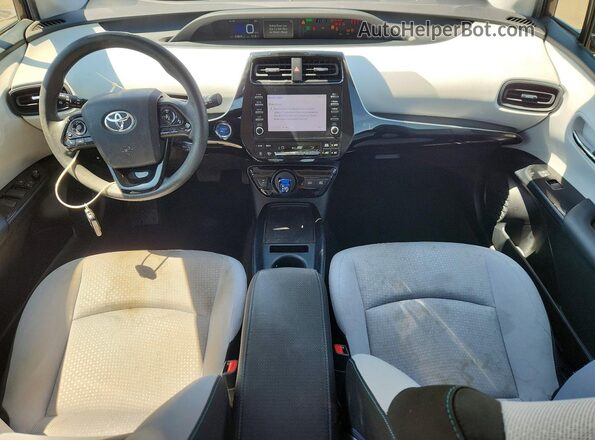 JTDL9RFU9L3021255 2020 TOYOTA PRIUS Gray წინა პანელის ხედი