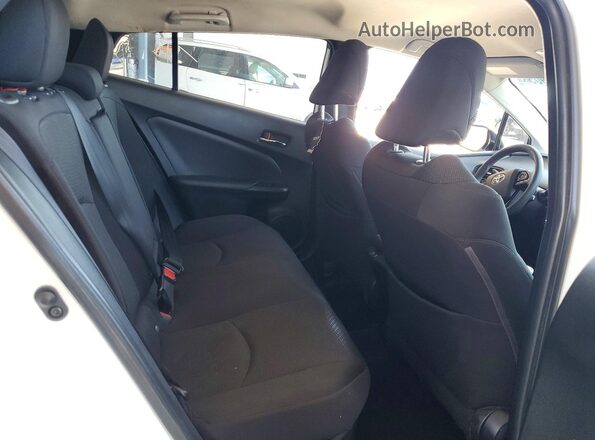 JTDL9RFU9L3022454 2020 TOYOTA PRIUS White Հետևի նստատեղերի տեսք