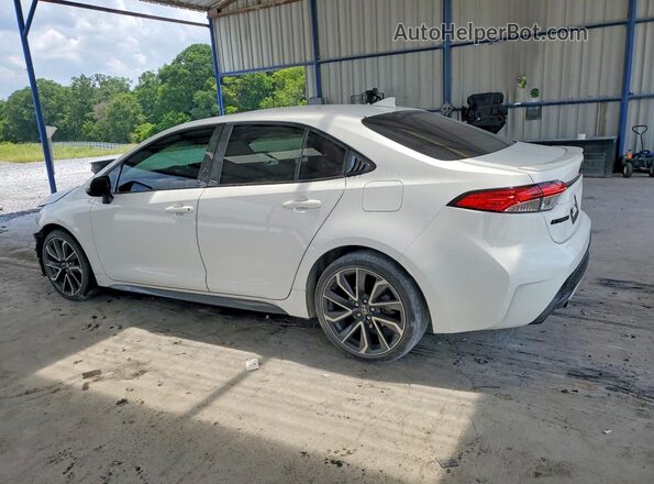 JTDM4MCE0MJ077553 2021 TOYOTA COROLLA White Rear left