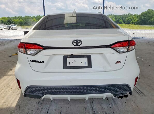 JTDM4MCE0MJ077553 2021 TOYOTA COROLLA White Rear view