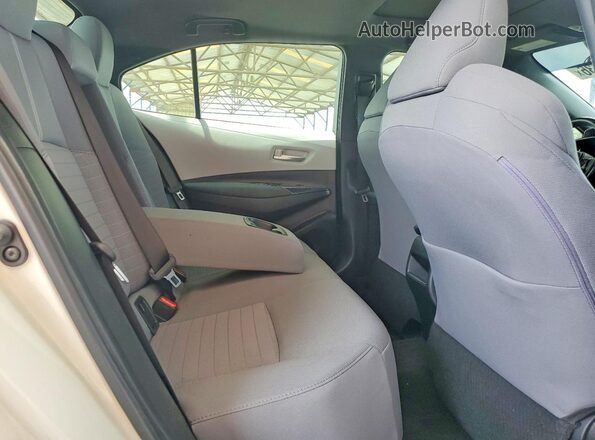 JTDM4MCE0MJ077553 2021 TOYOTA COROLLA White Rear seats view