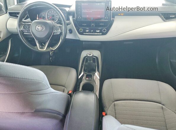 JTDM4MCE0MJ077553 2021 TOYOTA COROLLA White Dashboard view