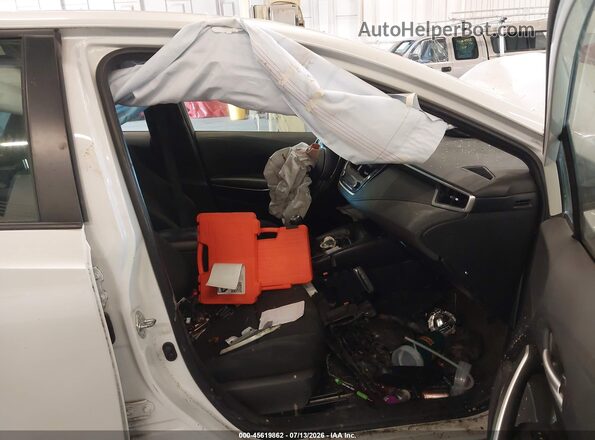 JTDM4MCE1NJ094833 2022 TOYOTA COROLLA White Widok wnętrza z przodu