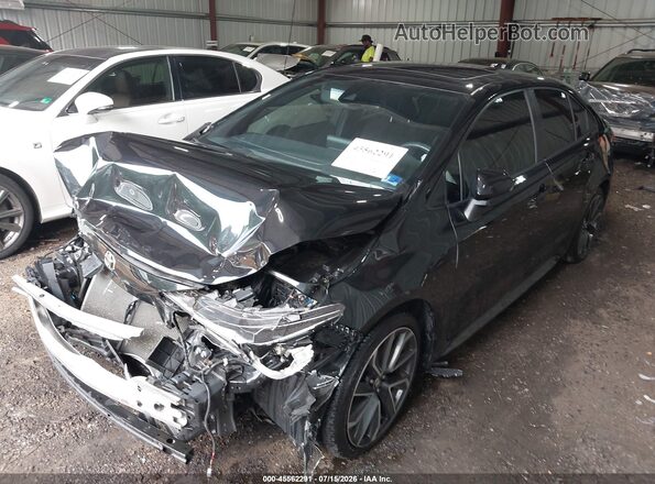 JTDP4MCE1MJ054098 2021 TOYOTA COROLLA Black წინა მარცხენა ხედი სამი მეოთხედიდან