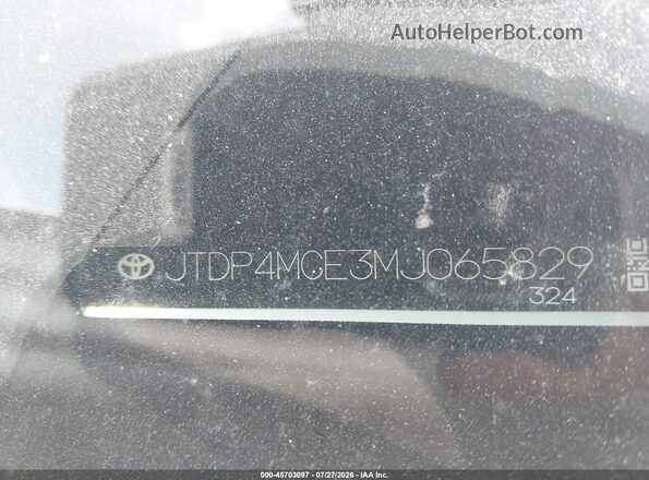JTDP4MCE3MJ065829 2021 TOYOTA COROLLA White 