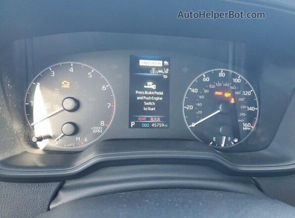 JTDP4MCE3P3518419 2023 TOYOTA COROLLA Gray Вид щитка приладів