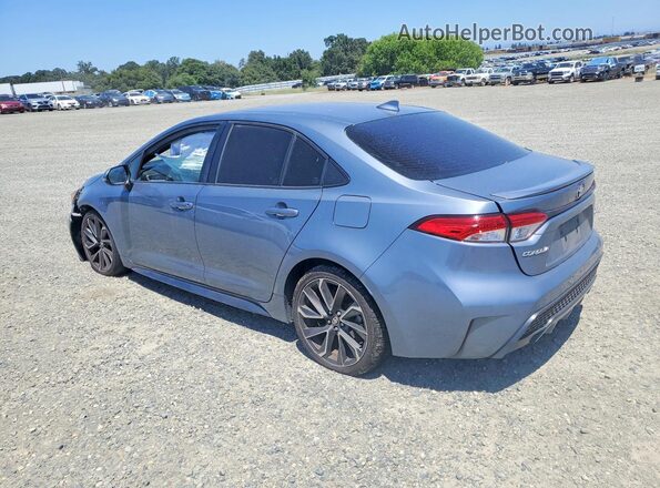 JTDP4MCE7MJ058012 2021 TOYOTA COROLLA Blue Задня ліва чверть