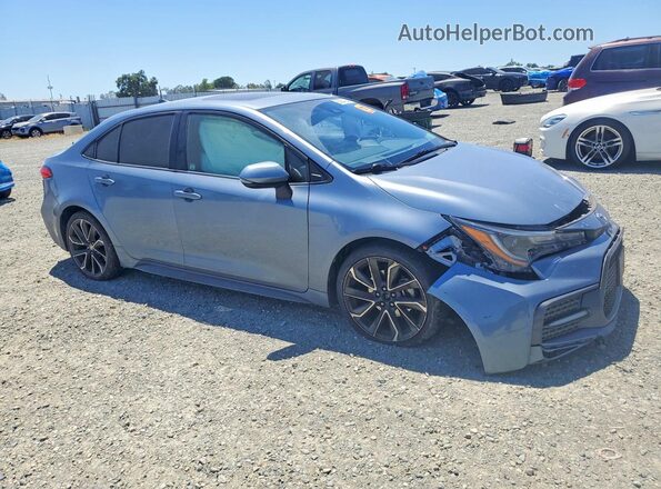 JTDP4MCE7MJ058012 2021 TOYOTA COROLLA Blue Передня права чверть