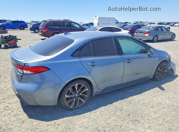 JTDP4MCE7MJ058012 2021 TOYOTA COROLLA Blue Задня права чверть