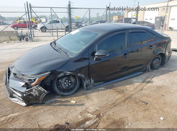 JTDP4MCE8MJ059041 2021 TOYOTA COROLLA Black Vista tres cuartos delantera izquierda