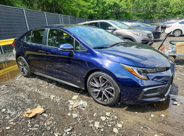 JTDP4MCEXMJ057243 2021 TOYOTA COROLLA Blue Առջևի աջ