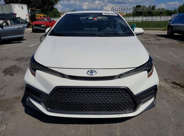 JTDP4RCE0LJ011206 2020 TOYOTA COROLLA White Դիմացի տեսք