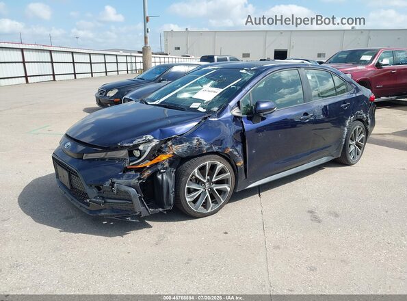 JTDP4RCE0LJ012226 2020 TOYOTA COROLLA Синий Передняя левая четверть