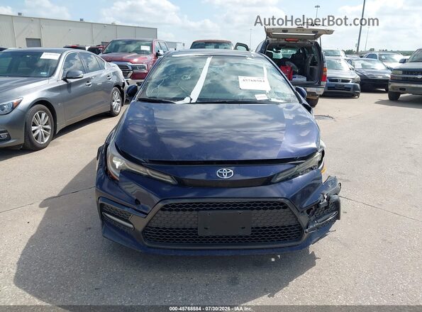 JTDP4RCE0LJ012226 2020 TOYOTA COROLLA Синий Вид щитка приборов