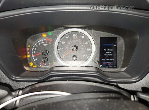 JTDP4RCE2LJ033028 2020 TOYOTA COROLLA Silver Instrument cluster view