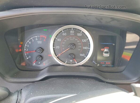 JTDP4RCE3LJ033457 2020 TOYOTA COROLLA Silver Instrument cluster view