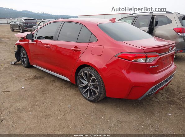 JTDP4RCE7LJ044431 2020 TOYOTA COROLLA Burgundy უკანა მარცხენა