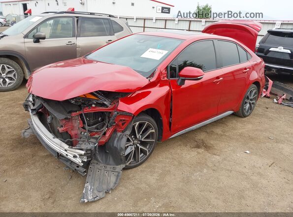 JTDP4RCE7LJ044431 2020 TOYOTA COROLLA Burgundy წინა მარცხენა ხედი სამი მეოთხედიდან
