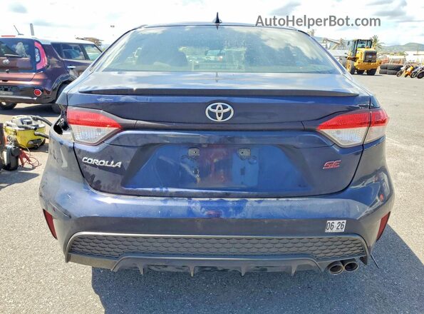 JTDP4RCE8LJ014595 2020 TOYOTA COROLLA Blue Widok z tyłu