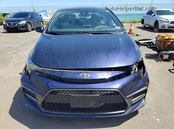 JTDP4RCE8LJ014595 2020 TOYOTA COROLLA Blue Widok z przodu