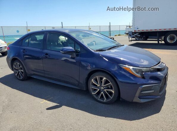 JTDP4RCE8LJ014595 2020 TOYOTA COROLLA Blue Przód prawy