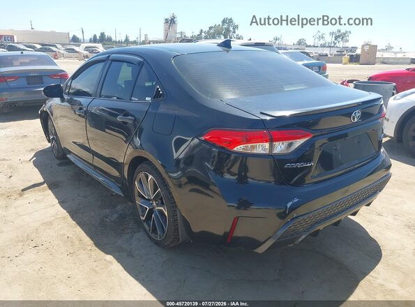 JTDS4MCE0MJ053843 2021 TOYOTA COROLLA Black Trasero izquierdo