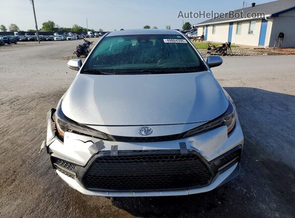 JTDS4MCE1MJ055178 2021 TOYOTA COROLLA Silver Front view