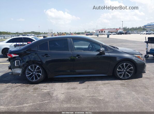 JTDS4MCE1MJ056945 2021 TOYOTA COROLLA Black Widok wnętrza z tyłu