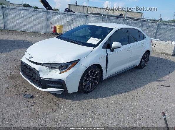 JTDS4MCE1MJ061966 2021 TOYOTA COROLLA White Առջևի ձախ երեք քառորդ տեսարան