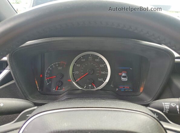 JTDS4MCE1NJ096072 2022 TOYOTA COROLLA Black Vista del cuadro de instrumentos
