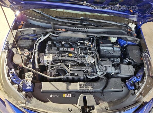 JTDS4MCE2MJ059837 2021 TOYOTA COROLLA Blue Vista interior trasera
