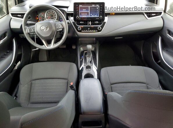 JTDS4MCE2NJ098736 2022 TOYOTA COROLLA Black Widok deski rozdzielczej