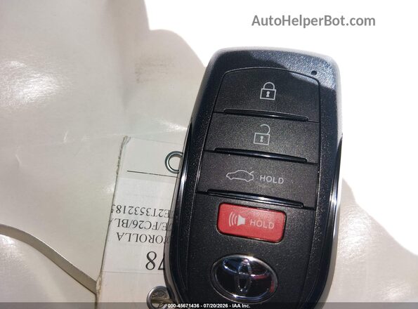 JTDS4MCE2T3532185 2026 TOYOTA COROLLA White Widok deski rozdzielczej