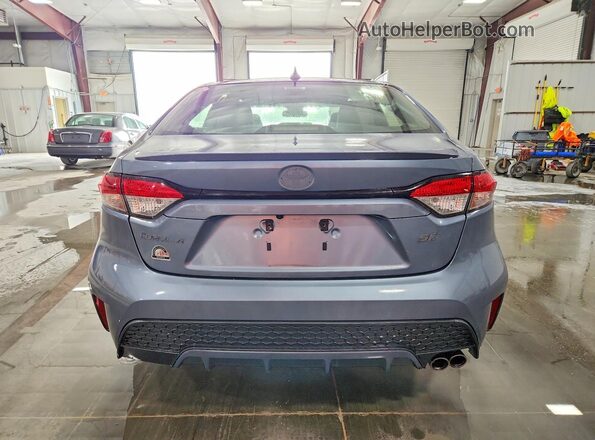 JTDS4MCE3MJ064674 2021 TOYOTA COROLLA Blue Вид ззаду