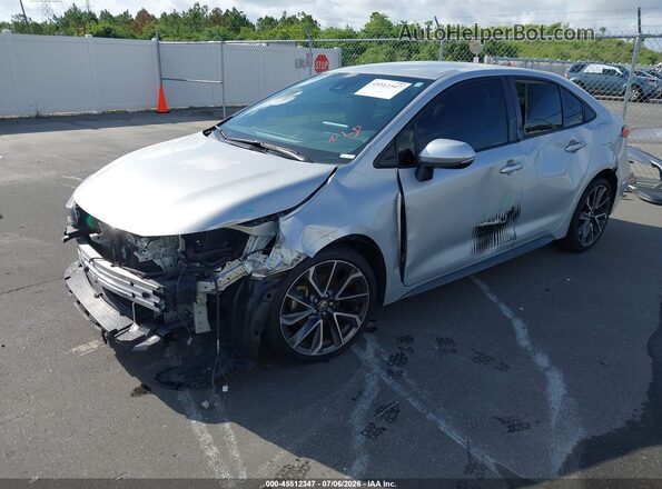 JTDS4MCE3N3504365 2022 TOYOTA COROLLA Silver Передня ліва чверть