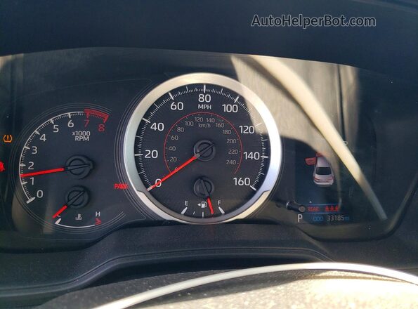 JTDS4MCE3NJ081783 2022 TOYOTA COROLLA Gray Instrument cluster view