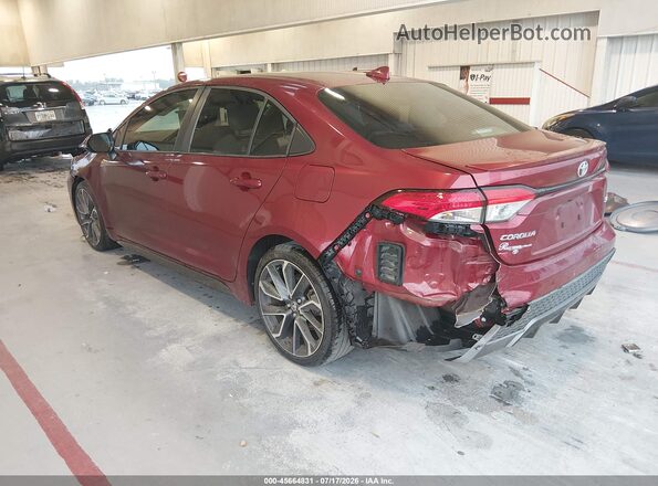 JTDS4MCE4NJ094493 2022 TOYOTA COROLLA Бордовый Задняя левая четверть