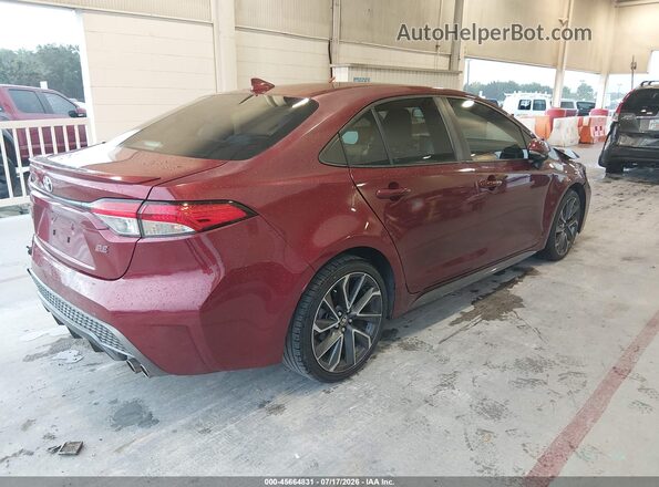 JTDS4MCE4NJ094493 2022 TOYOTA COROLLA Бордовый Задняя правая четверть