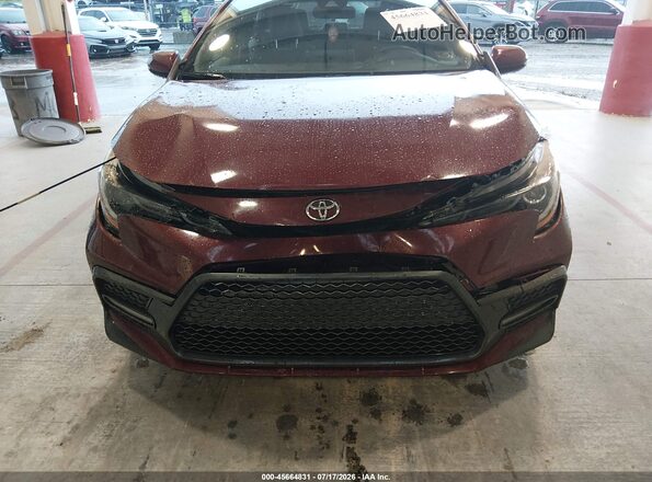 JTDS4MCE4NJ094493 2022 TOYOTA COROLLA Бордовый Вид задней части салона