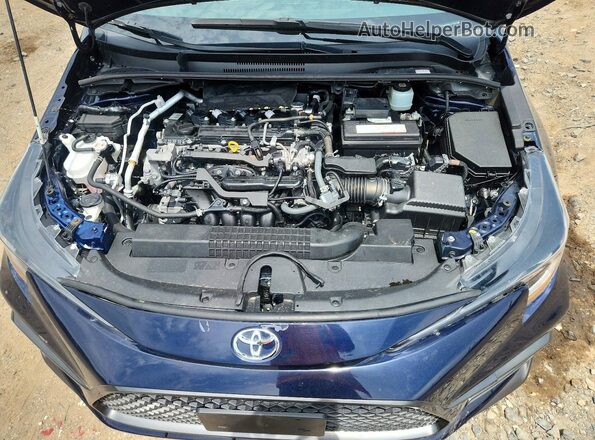 JTDS4MCE5MJ070573 2021 TOYOTA COROLLA Синий Вид задней части салона