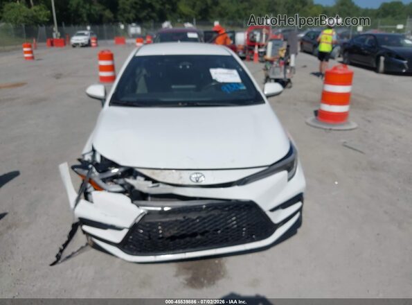 JTDS4MCE5R3519780 2024 TOYOTA COROLLA White Widok zestawu wskaźników