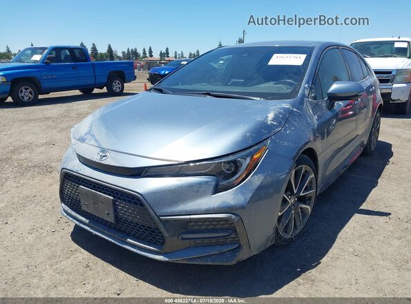 JTDS4MCE6MJ080920 2021 TOYOTA COROLLA Navy Передняя левая четверть