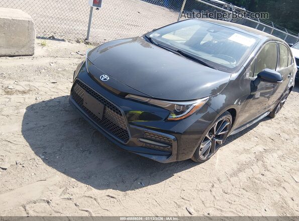 JTDS4MCE7MJ058506 2021 TOYOTA COROLLA Black Առջևի ձախ երեք քառորդ տեսարան