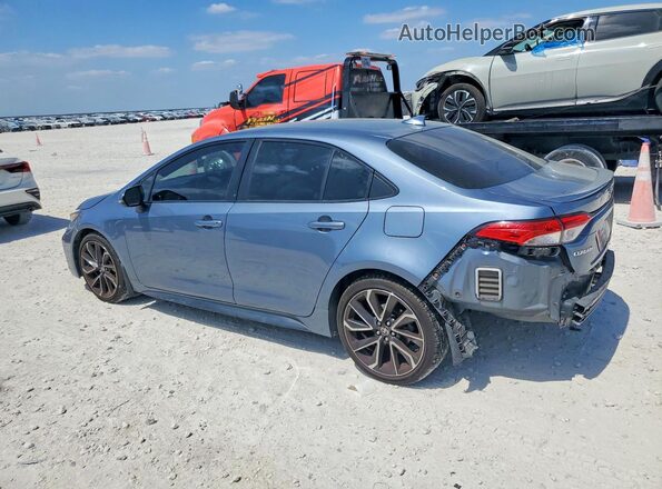 JTDS4MCE8N3504054 2022 TOYOTA COROLLA Blue Rear left