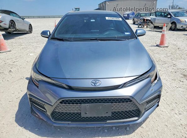 JTDS4MCE8N3504054 2022 TOYOTA COROLLA Blue Front view