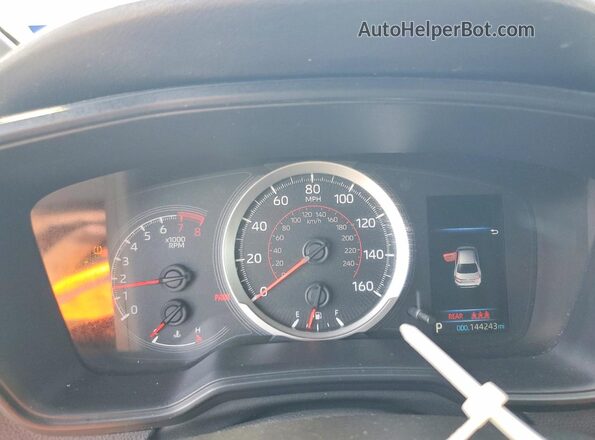 JTDS4MCE8N3504054 2022 TOYOTA COROLLA Blue Instrument cluster view