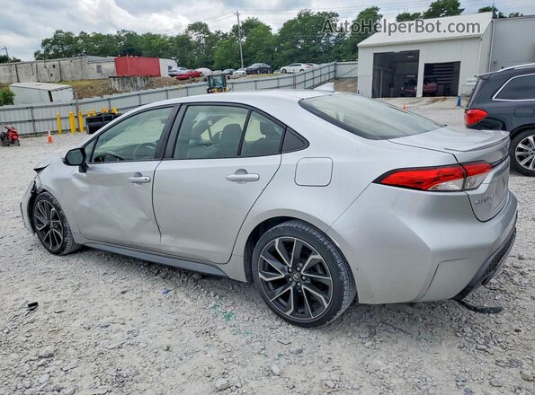 JTDS4MCE8NJ096134 2022 TOYOTA COROLLA Silver უკანა მარცხენა