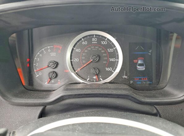 JTDS4MCE8NJ096134 2022 TOYOTA COROLLA Silver ხელსაწყოთა პანელის ხედი